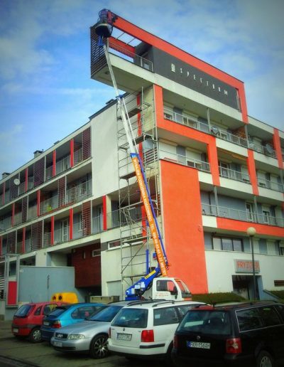 Podnośnik koszowy - prace wysokościowe